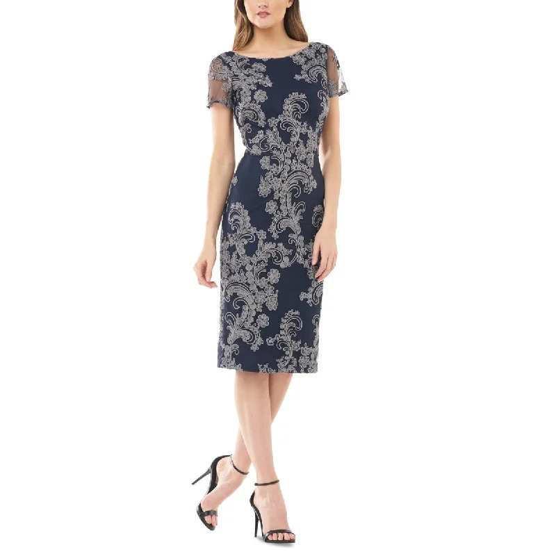 Comfortable Textiles Wear Comfortable Textiles JS Collections Womens Scoop Neck Mesh Midi Dress Comfortable Textiles Wear Comfortable Textiles JS Collections Womens Scoop Neck Mesh Midi Dress
