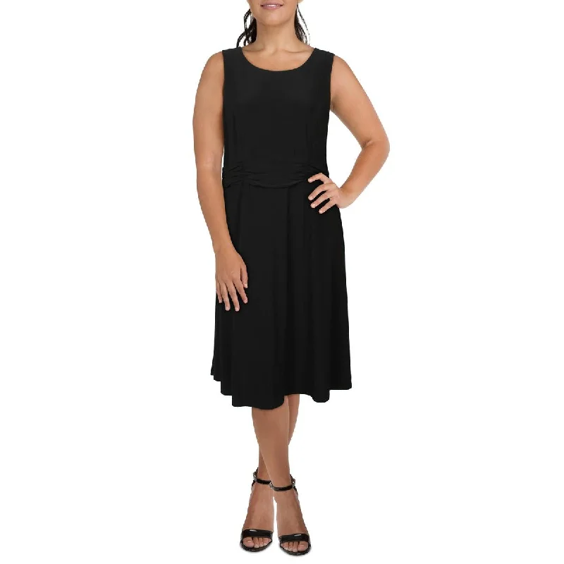 Modern Fitwear Relaxed Wardrobe Jessica Howard Womens Plus Sleeveless Ruched Midi Dress Modern Fitwear Relaxed Wardrobe Jessica Howard Womens Plus Sleeveless Ruched Midi Dress