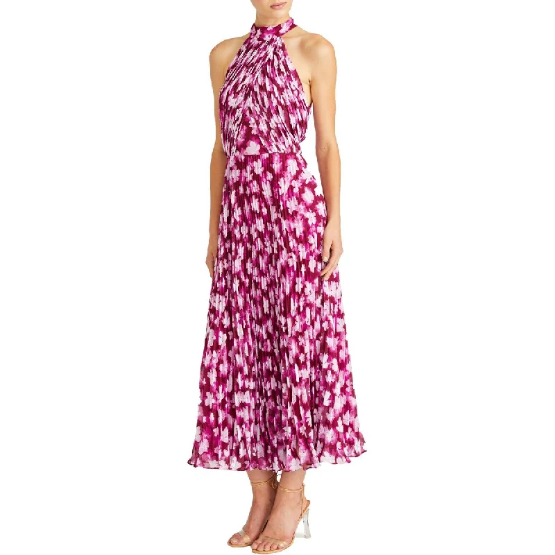 Practical Chic Wear Relaxed Pieces ML Monique Lhuillier Womens Pleated Tea Length Midi Dress Practical Chic Wear Relaxed Pieces ML Monique Lhuillier Womens Pleated Tea Length Midi Dress