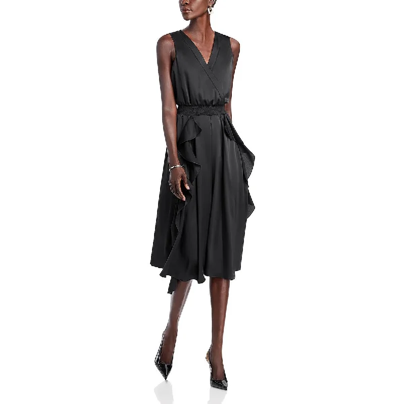 Soft Textured Wear Cozy Styles Karl Lagerfeld Paris Womens Below Knee Surplice Midi Dress Soft Textured Wear Cozy Styles Karl Lagerfeld Paris Womens Below Knee Surplice Midi Dress