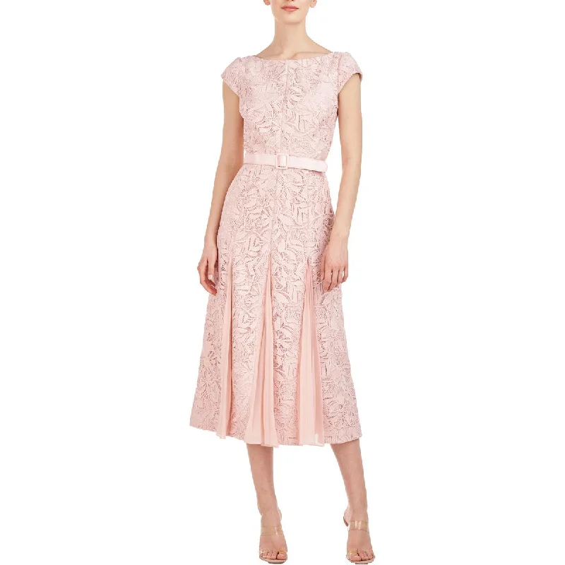 Fashionable Comfortwear Budgeted Fashion Kay Unger New York Womens Lace Cap Sleeve Midi Dress Fashionable Comfortwear Budgeted Fashion Kay Unger New York Womens Lace Cap Sleeve Midi Dress