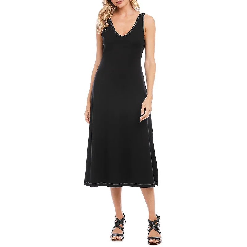Soft and Cozy Apparel Affordable Style Karen Kane Womens Fitted VNeck Midi Dress