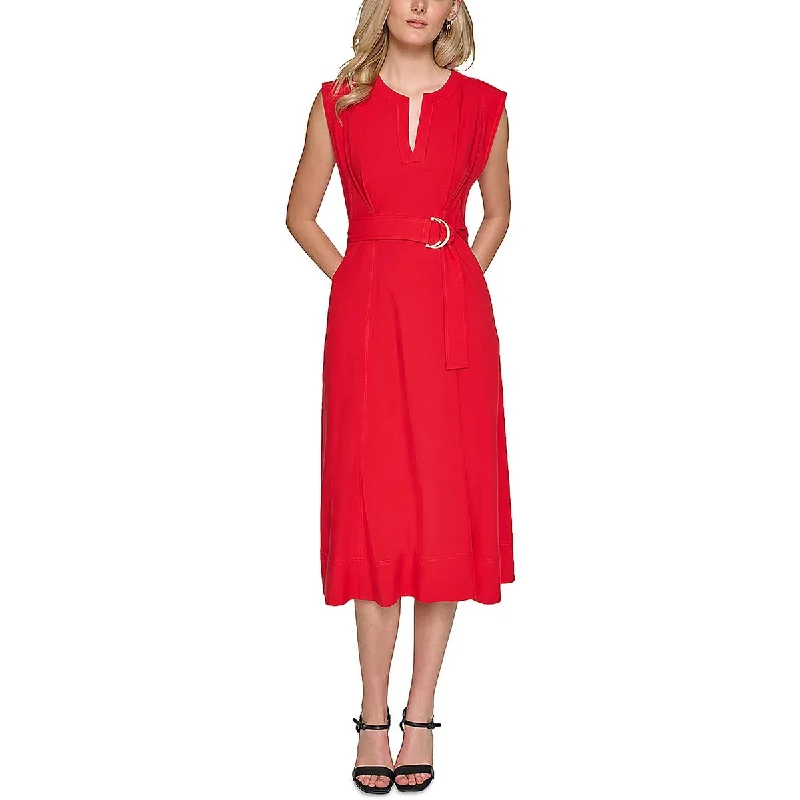 Cozy Everyday Outfits Daily Chic Karl Lagerfeld Paris Womens Below Knee Split Neck Midi Dress Cozy Everyday Outfits Daily Chic Karl Lagerfeld Paris Womens Below Knee Split Neck Midi Dress