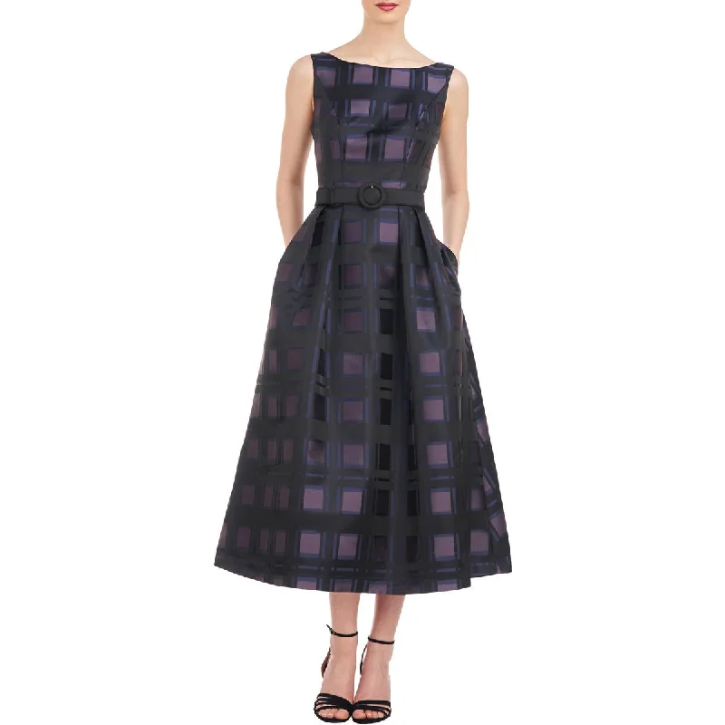 Comfortable Vibes Soft Layers Kay Unger New York Womens Printed Long Midi Dress