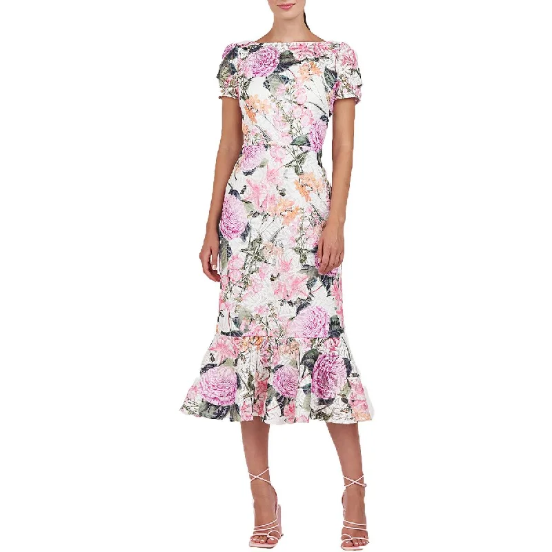 Stylish Comfort Look Comfort Choices Kay Unger New York Womens Fern Lace Floral Midi Dress Stylish Comfort Look Comfort Choices Kay Unger New York Womens Fern Lace Floral Midi Dress