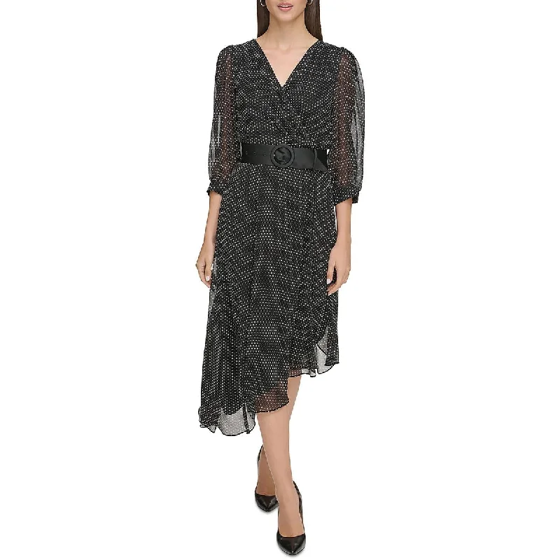 Cozy Looks Effortless Outfits Karl Lagerfeld Paris Womens Asymmetric Tea Length Midi Dress Cozy Looks Effortless Outfits Karl Lagerfeld Paris Womens Asymmetric Tea Length Midi Dress