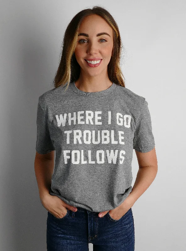 Effortless Chic Looks Fashionable Comfortwear Trouble Follows Tee