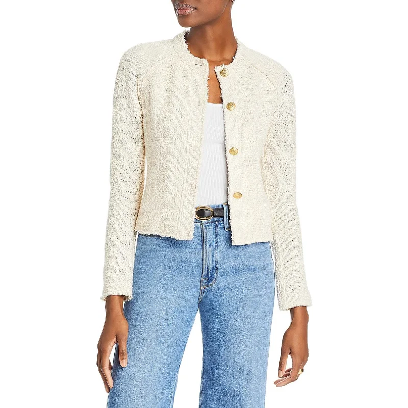 Versatile Comfort Pieces Fashionable Comfort Rag & Bone Womens Marisa Tweed Suit Separate Collarless Blazer Versatile Comfort Pieces Fashionable Comfort Rag & Bone Womens Marisa Tweed Suit Separate Collarless Blazer