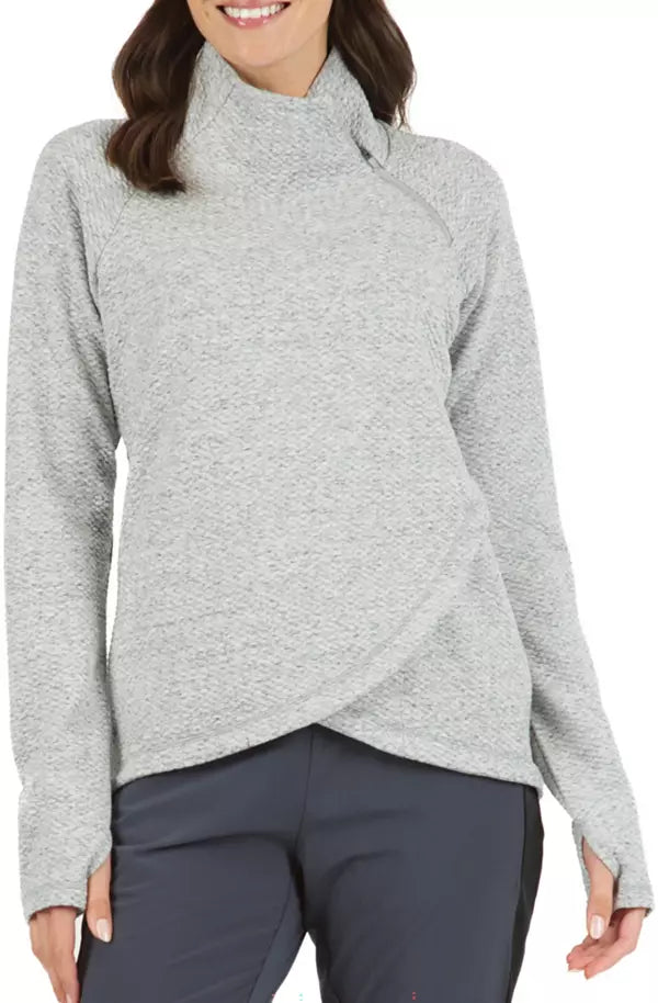 Soft and Cozy Apparel Cozy Essentials IBKUL Women's Long Sleeve Asymmetrical Pullover Soft and Cozy Apparel Cozy Essentials IBKUL Women's Long Sleeve Asymmetrical Pullover