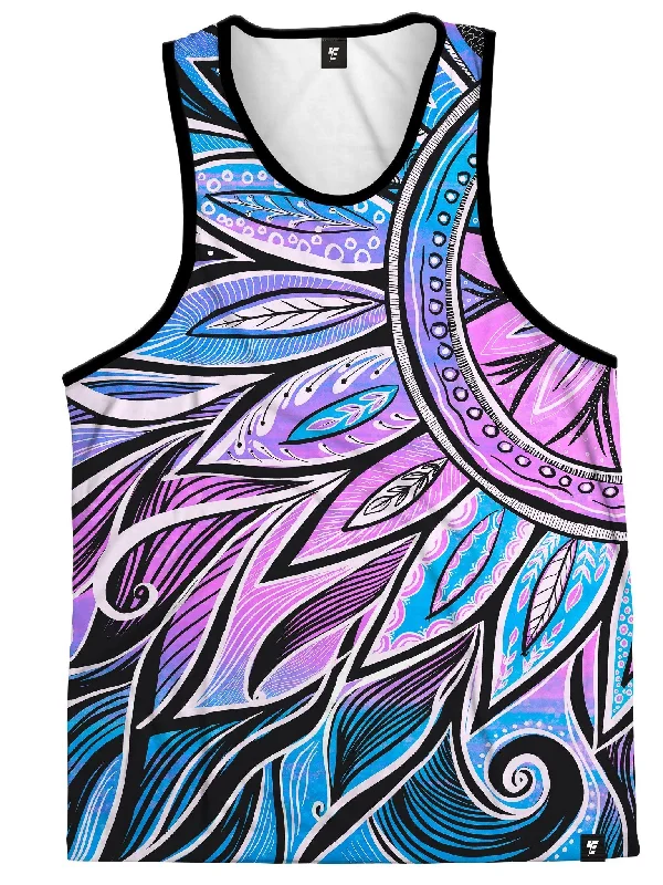 Modern Cozy Looks Practical Chic Moon/Sun-Ray Mandala Unisex Tank Top