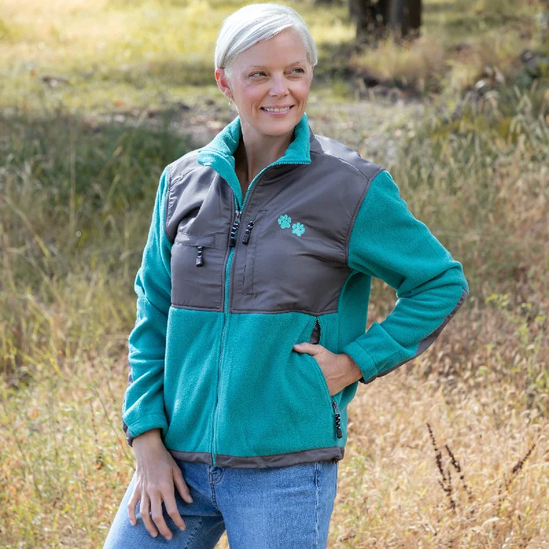 Soft Apparel Pieces Budgeted Outfits Paw Print Heavyweight Polar Fleece Jacket