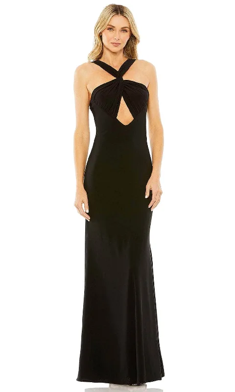 Ieena Duggal 49755 - Knotted Halter Evening Gown