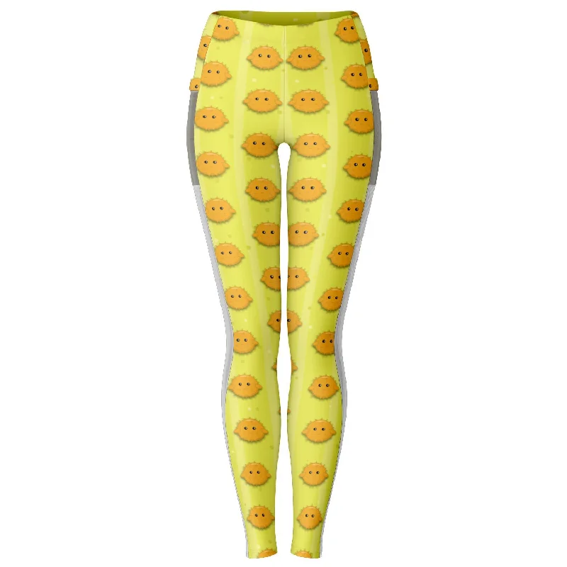 Effortless Fashionwear Warm Comfortwear Puffer Fish  Legging