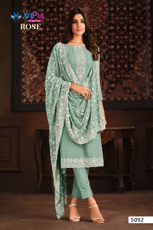 Comfortable Textiles Wear Cozy Essentials 5092 Heavy Georgette Stone work Designer Straight Cut Suit
