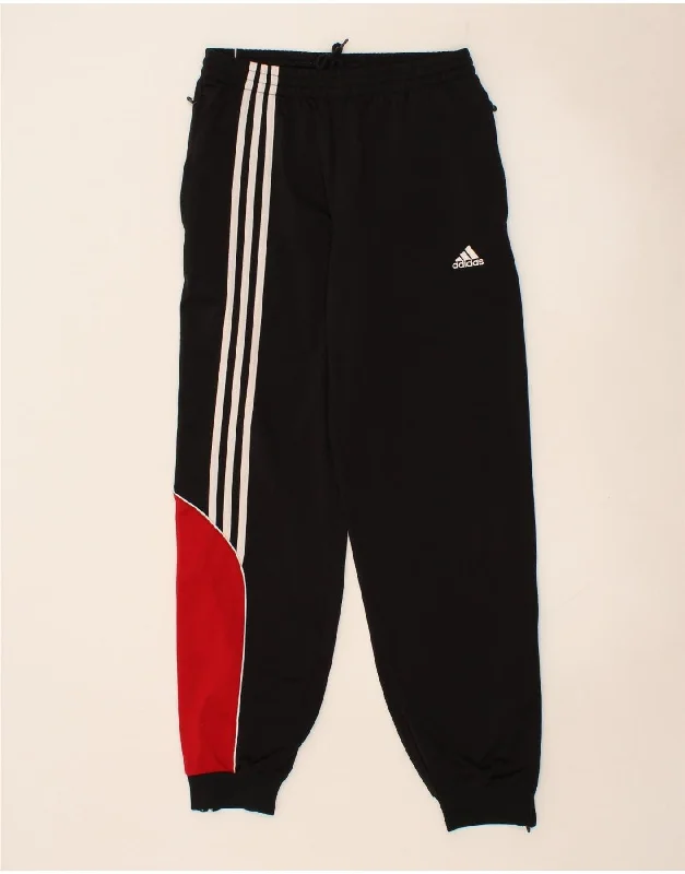 Simple Stylish Wear Easy Style ADIDAS Womens Tracksuit Trousers Joggers UK 36/38 Small Black Colourblock Simple Stylish Wear Easy Style ADIDAS Womens Tracksuit Trousers Joggers UK 36/38 Small Black Colourblock