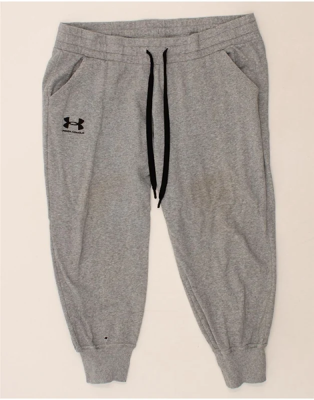 UNDER ARMOUR Womens Tracksuit Trousers Joggers UK 18 XL Grey