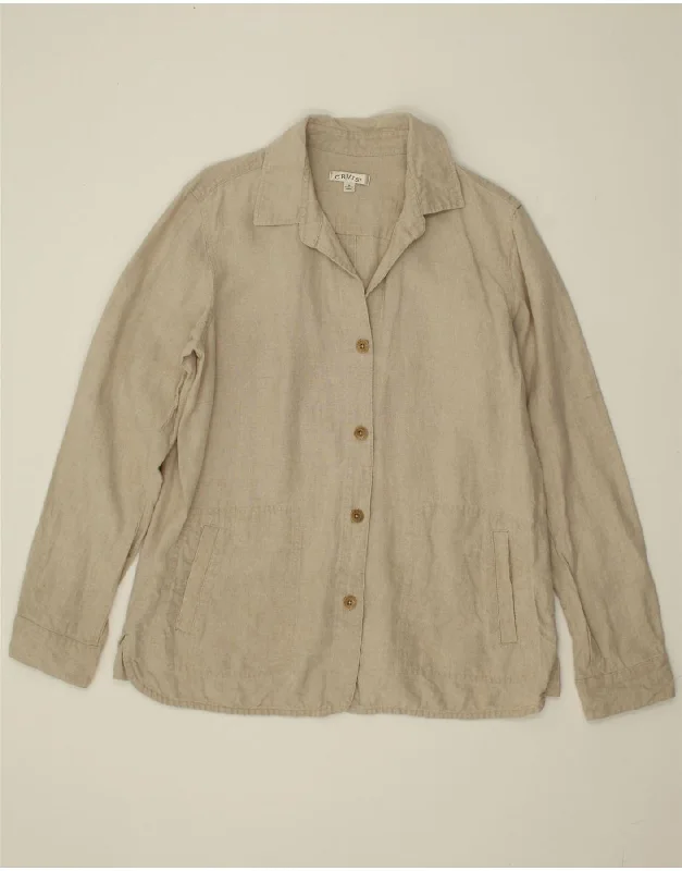 ORVIS Womens Shirt UK 14 Medium Beige