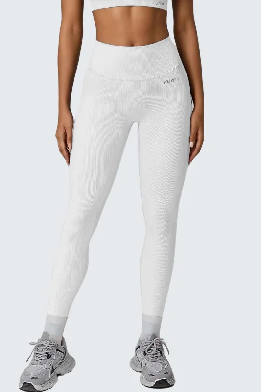 Warm Comfortable Pieces Practical Chic W SunRib Fit Pants 25" - Snow