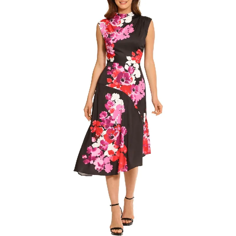 Fashionable Comfortwear Relaxed Fit Apparel Maggy London Womens Asymmetric Hem Long Maxi Dress
