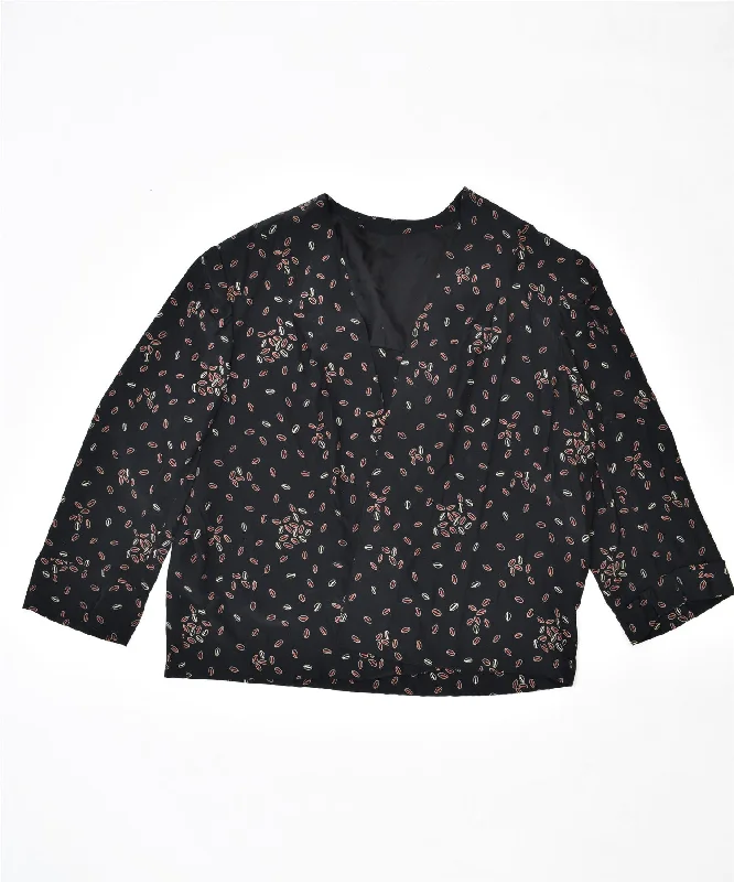Street Style Comfort Comfortable Layering VINTAGE Womens Blazer Jacket UK 20 2XL Black Spotted