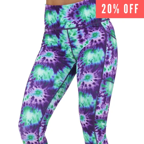 Cozy Street Looks Chic Comfort Radiant Tie Dye Leggings