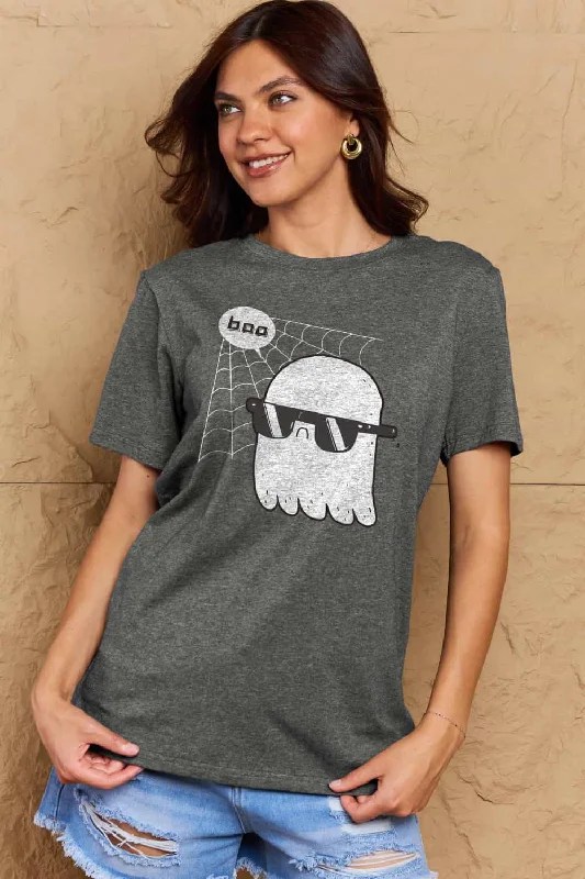 Comfortable Textiles Wear Affordable Outfits BOO Graphic Cotton T-Shirt