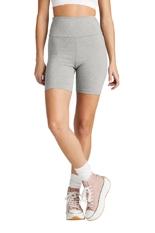 Comfortable Everyday Look Practical Fashion District Womens High Waist Odor Resistant Bike Shorts - Heather Light Grey Comfortable Everyday Look Practical Fashion District Womens High Waist Odor Resistant Bike Shorts - Heather Light Grey