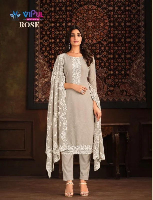 Fashion Comfort Trends Comfort Trends 5093 Heavy Georgette Stone work Designer Straight Cut Suit