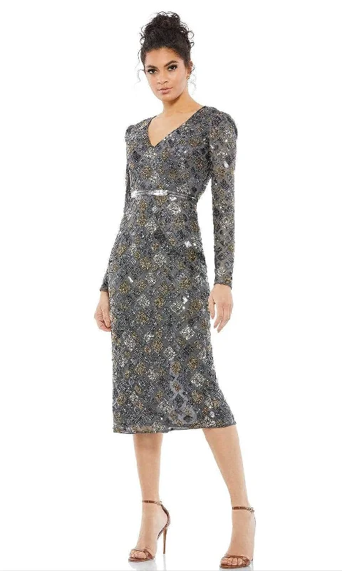 Budgeted Comfortable Wear Comfy Styling Mac Duggal Cocktail - 5472D Tea Length Beaded Dress Budgeted Comfortable Wear Comfy Styling Mac Duggal Cocktail - 5472D Tea Length Beaded Dress