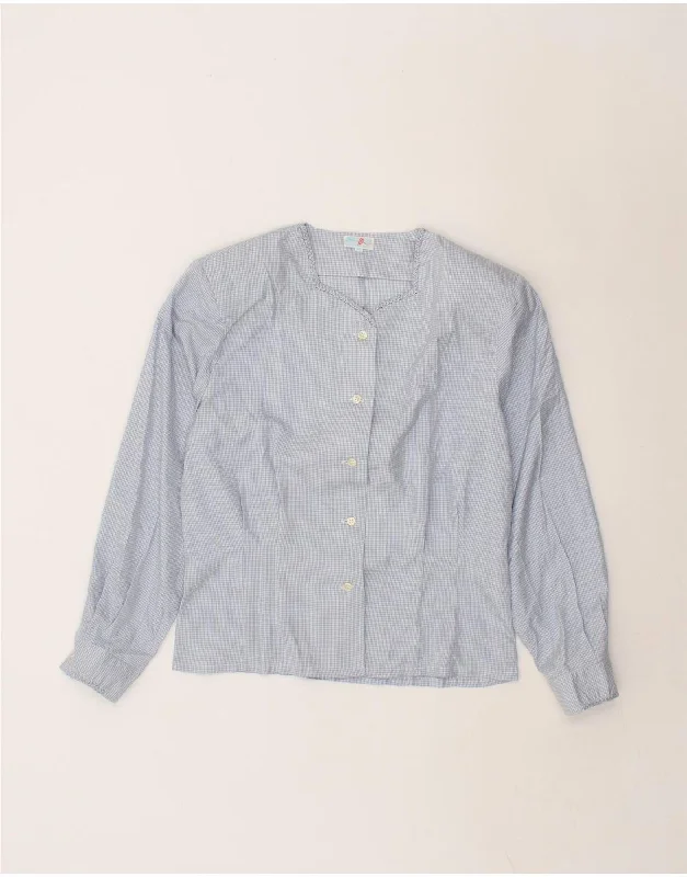 Street Comfort Clothing Minimal Layers BALLOON Womens Shirt Blouse EU 38 Medium Blue Check Street Comfort Clothing Minimal Layers BALLOON Womens Shirt Blouse EU 38 Medium Blue Check