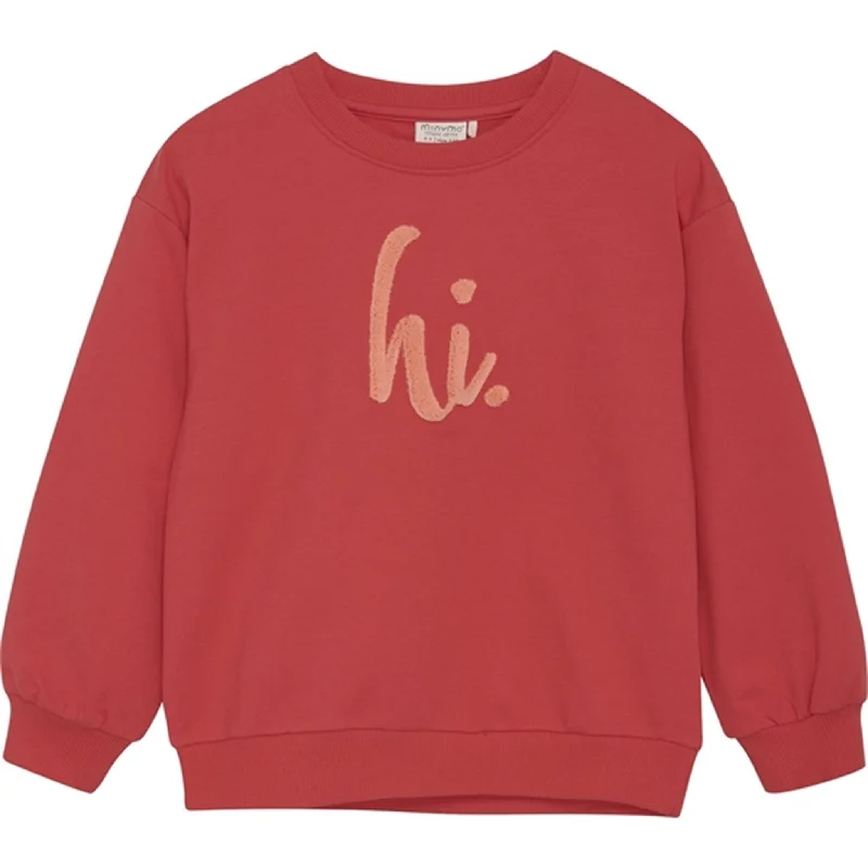 Cozy Day Outfits Soft Apparel Minymo Tomato Puree Sweatshirt