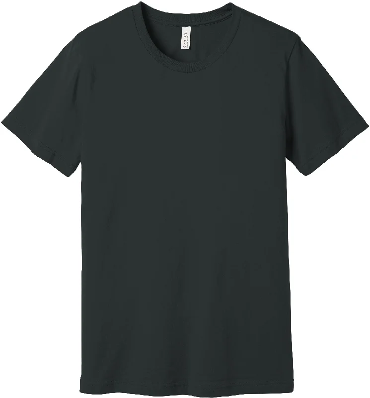 Everyday Comfort Wear Chic Wear BELLA+CANVAS Unisex Jersey Short Sleeve Tee - Dark Grey Everyday Comfort Wear Chic Wear BELLA+CANVAS Unisex Jersey Short Sleeve Tee - Dark Grey