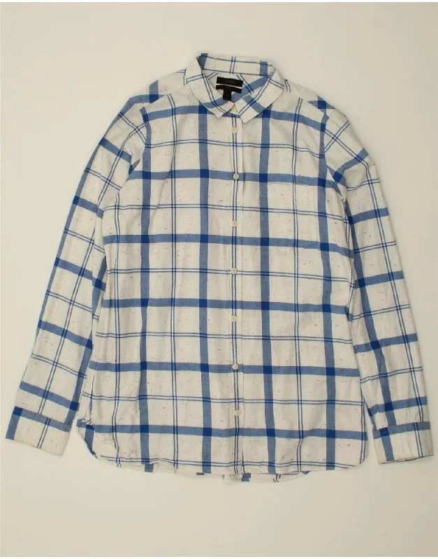 Soft Layers Clothing Budget Comfort J. CREW Womens Shirt US 12 Large Blue Check Cotton Soft Layers Clothing Budget Comfort J. CREW Womens Shirt US 12 Large Blue Check Cotton
