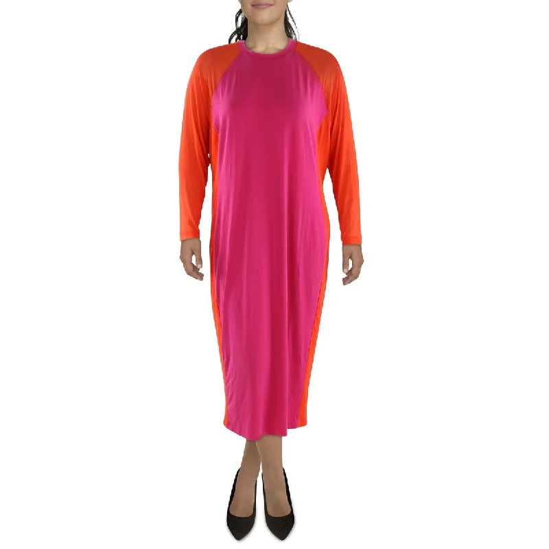 Relaxed Wardrobe Styles Comfortable Daywear Nina Parker Womens   Colorblock Long Maxi Dress
