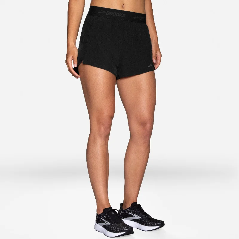 Budgeted Comfortable Wear Cozy Textures Brooks Women's Chaser 3" Short