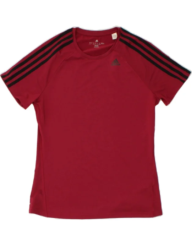 Simple Wear Fits Chic Comfort ADIDAS Womens Climalite T-Shirt Top UK 12/14 Medium Burgundy Polyester Simple Wear Fits Chic Comfort ADIDAS Womens Climalite T-Shirt Top UK 12/14 Medium Burgundy Polyester