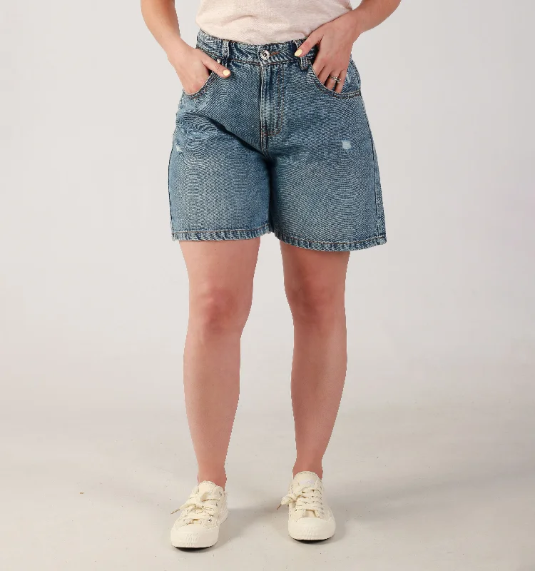 Cozy Wearable Styles Soft Fit MIDTHIGH-DEN-MID BLU