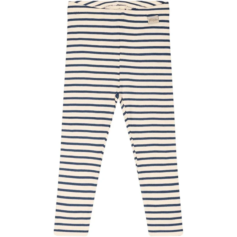 Chic Comfort Pieces Chic Layers Petit Piao® Denim Blue/Off White Leggings Modal Striped