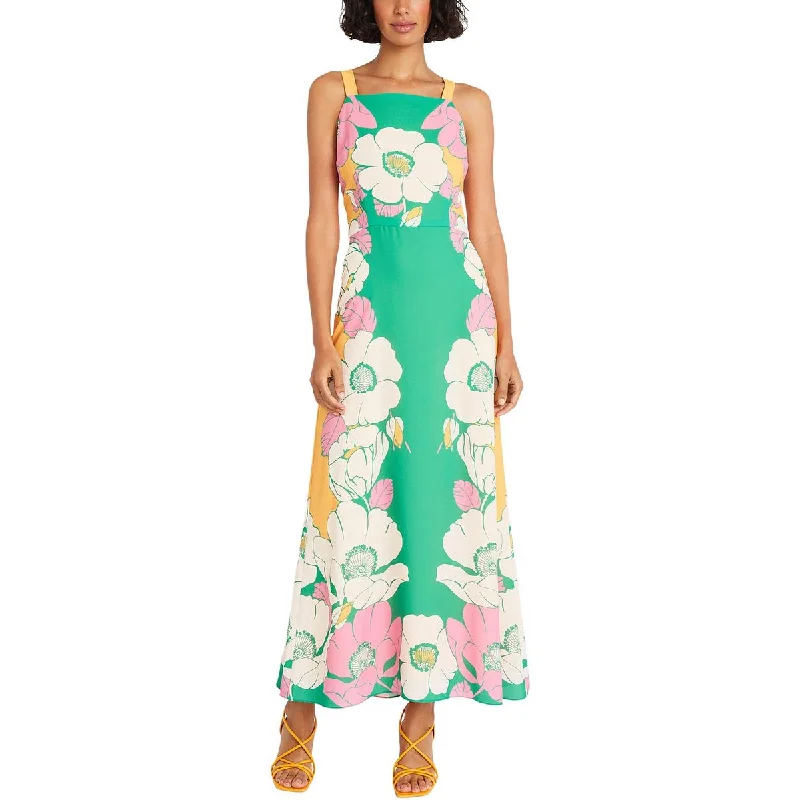 Trendy Comfortables Practical Fashion Maggy London Womens Chiffon Square neck Maxi Dress