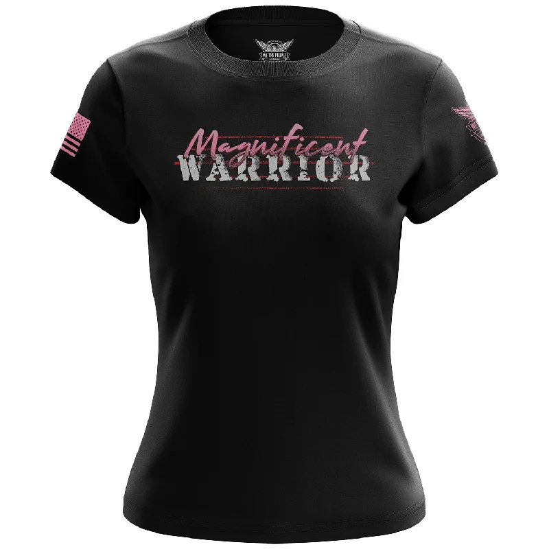 Trendy Easywear Casual Wardrobe Magnificent Warrior Women's Short Sleeve Shirt