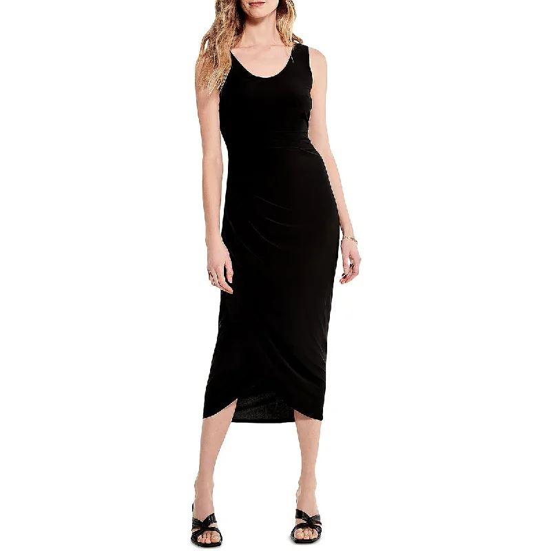 Simple Fashion Layers Comfortable Fits Nic + Zoe Womens Runched Long Maxi Dress