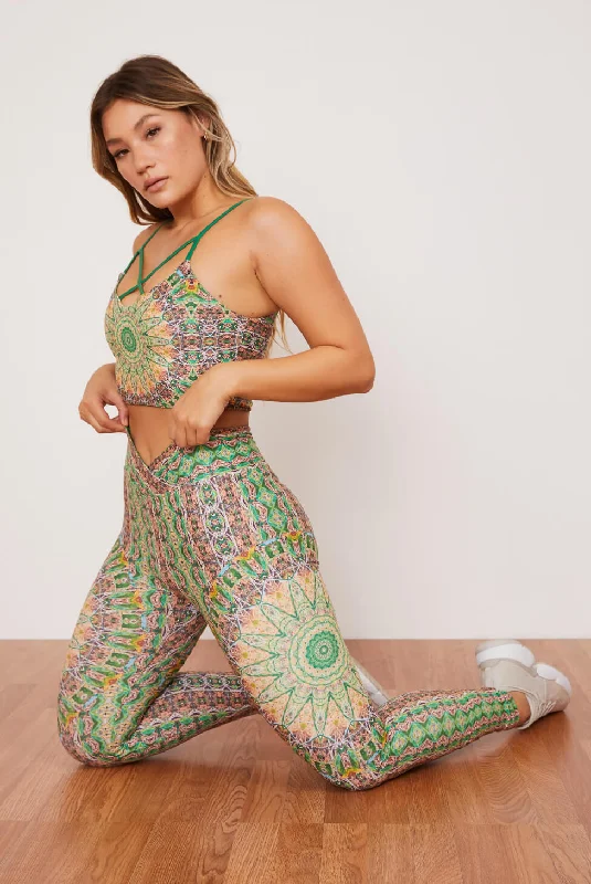 Comfortable Apparel Relaxed Pieces Fauna Ruched Crossover Legging