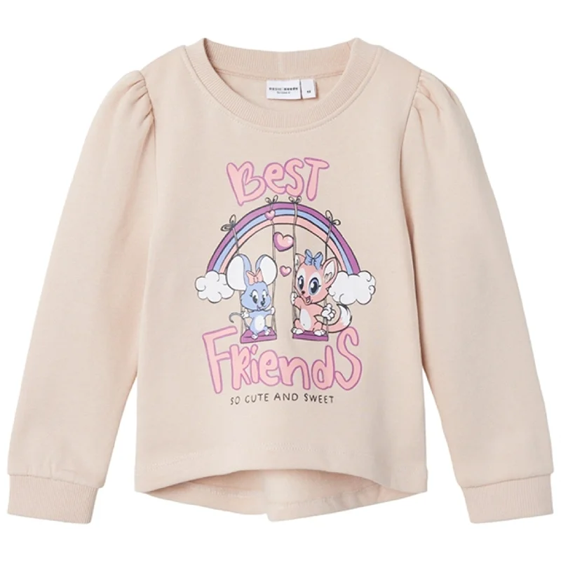 Smart Fashionwear Effortless Chic Style Name it Sepia Rose Vianja Sweatshirt