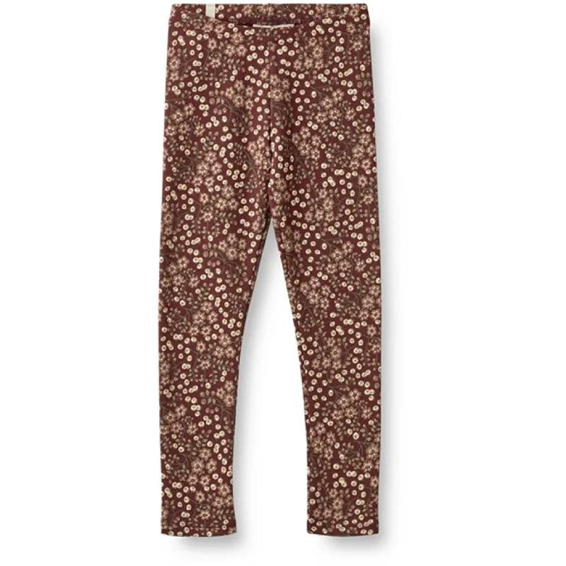 Trendy Comfortables Casual Comfort Wheat Aubergine Berries Jersey Leggings Jules