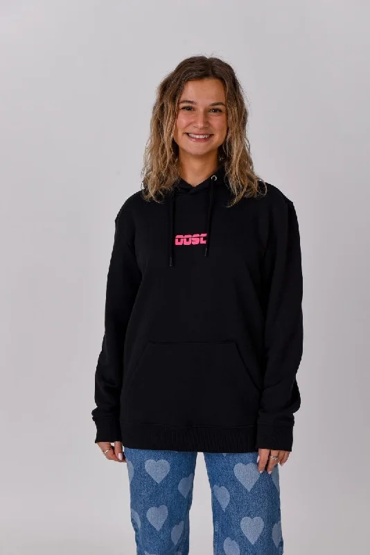 Comfy Pieces Comfortable Daywear Retro OOSC Hoodie - Black