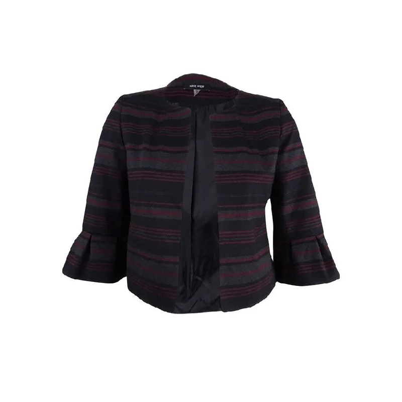 Affordable Chic Fits Fashionable Comfortwear Nine West Women's Ruffle-Cuff Blazer