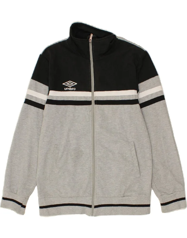 Effortless Wear Fits Comfort Wardrobe UMBRO Womens Tracksuit Top Jacket UK 16 Large Grey Colourblock Cotton Effortless Wear Fits Comfort Wardrobe UMBRO Womens Tracksuit Top Jacket UK 16 Large Grey Colourblock Cotton