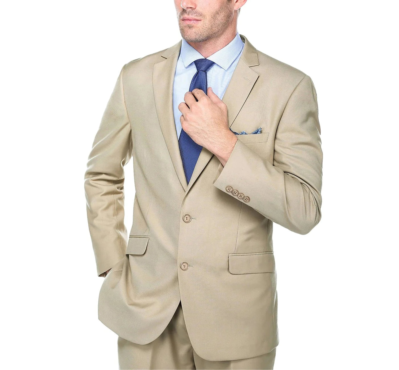Soft Comfort Fits Affordable Outfits 2-Piece Slim Fit Single Breasted Suit