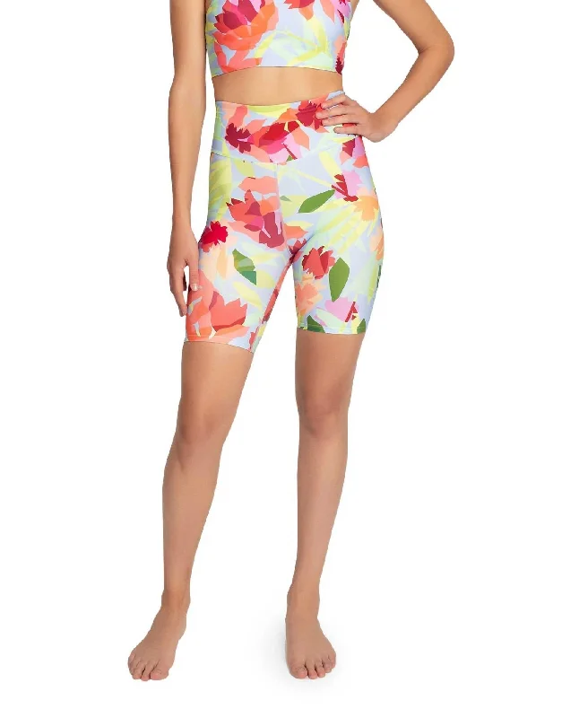 Affordable Layers Trendy Vibes High Rise Biker Short In Oasis Light Blue