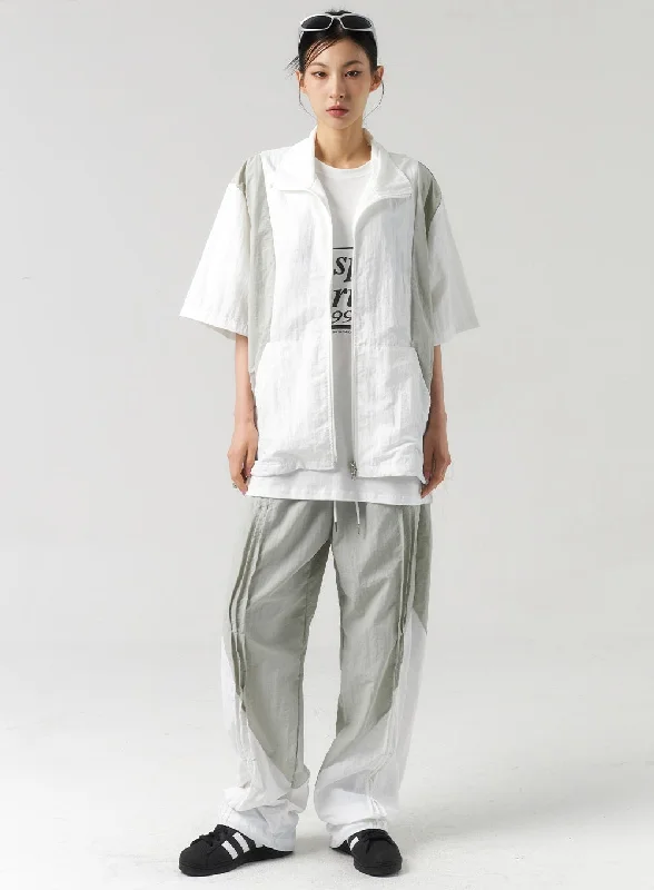 Cozy Fashion Styles Modern Comfortwear Two Color Track Pants Unisex CU320